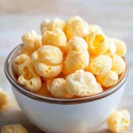 Keto Cheese Popcorn: The Best Zero-Carb Snack You’ll Crave Every Day 4 Crispy keto cheese popcorn puffs served in a white bowl on a neutral background